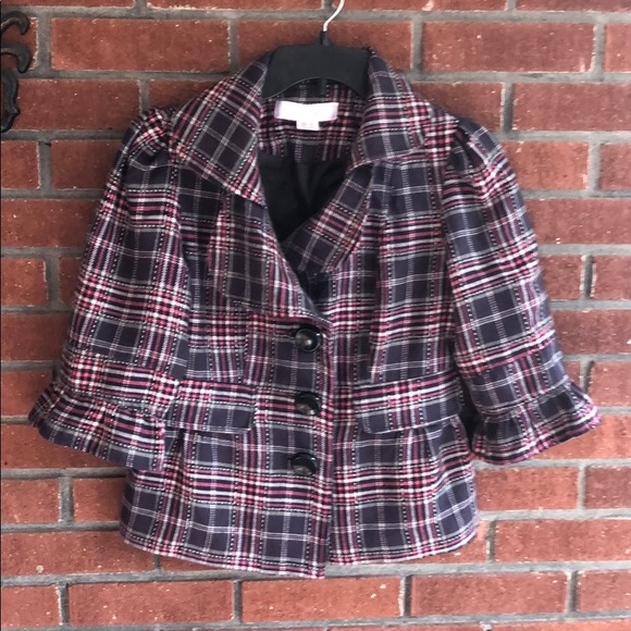 Jackets & Blazers - Mac & Jac Plaid Blazer-size - small size